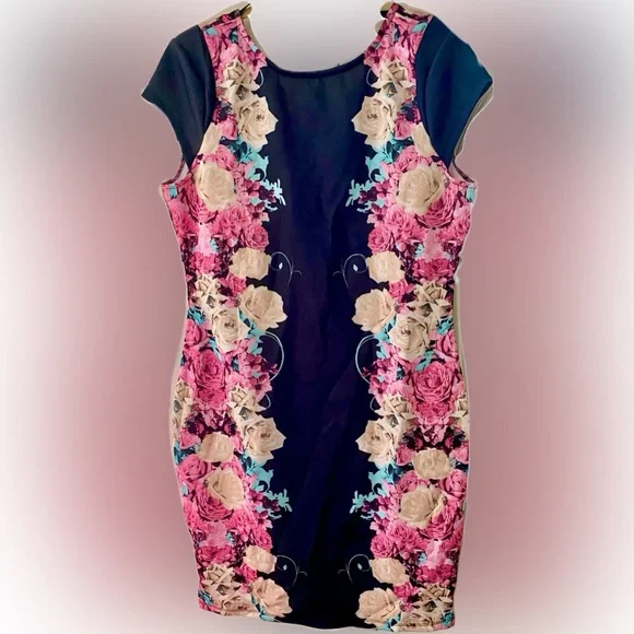 kardashian kollection bodycon dress Kardashian Kollection Bodycon Dress Bodycon Black Floral Print Size XS  NWTs $85